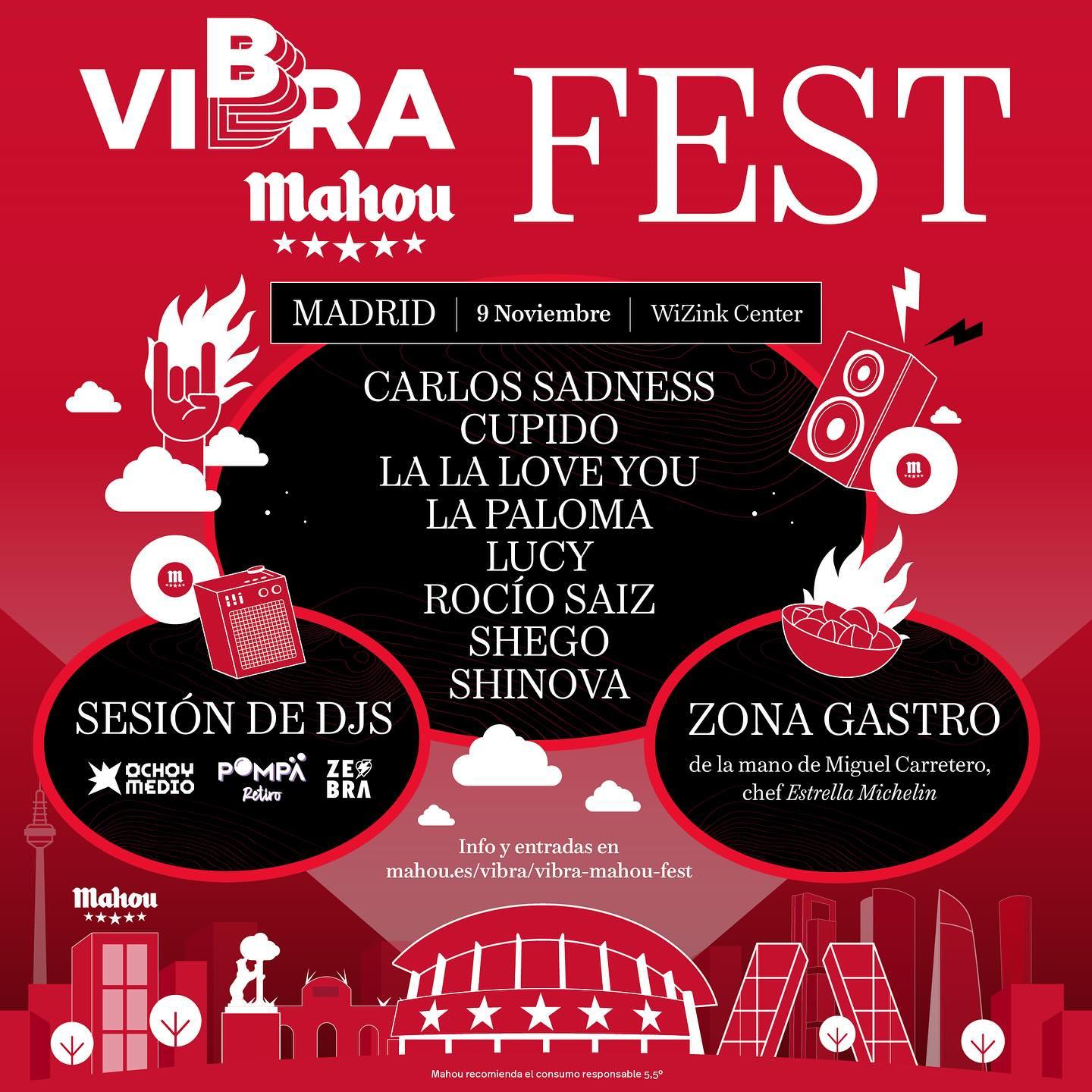 Vibra Mahou Fest 2024: Conciertos, DJ’s y Zona Gastro en el WiZink Center de Madrid