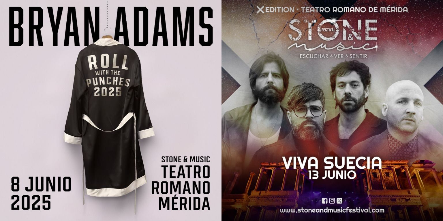 Bryan Adams y Viva Suecia son los primeros confirmados para la Xª edición del STONE&MUSIC Festival